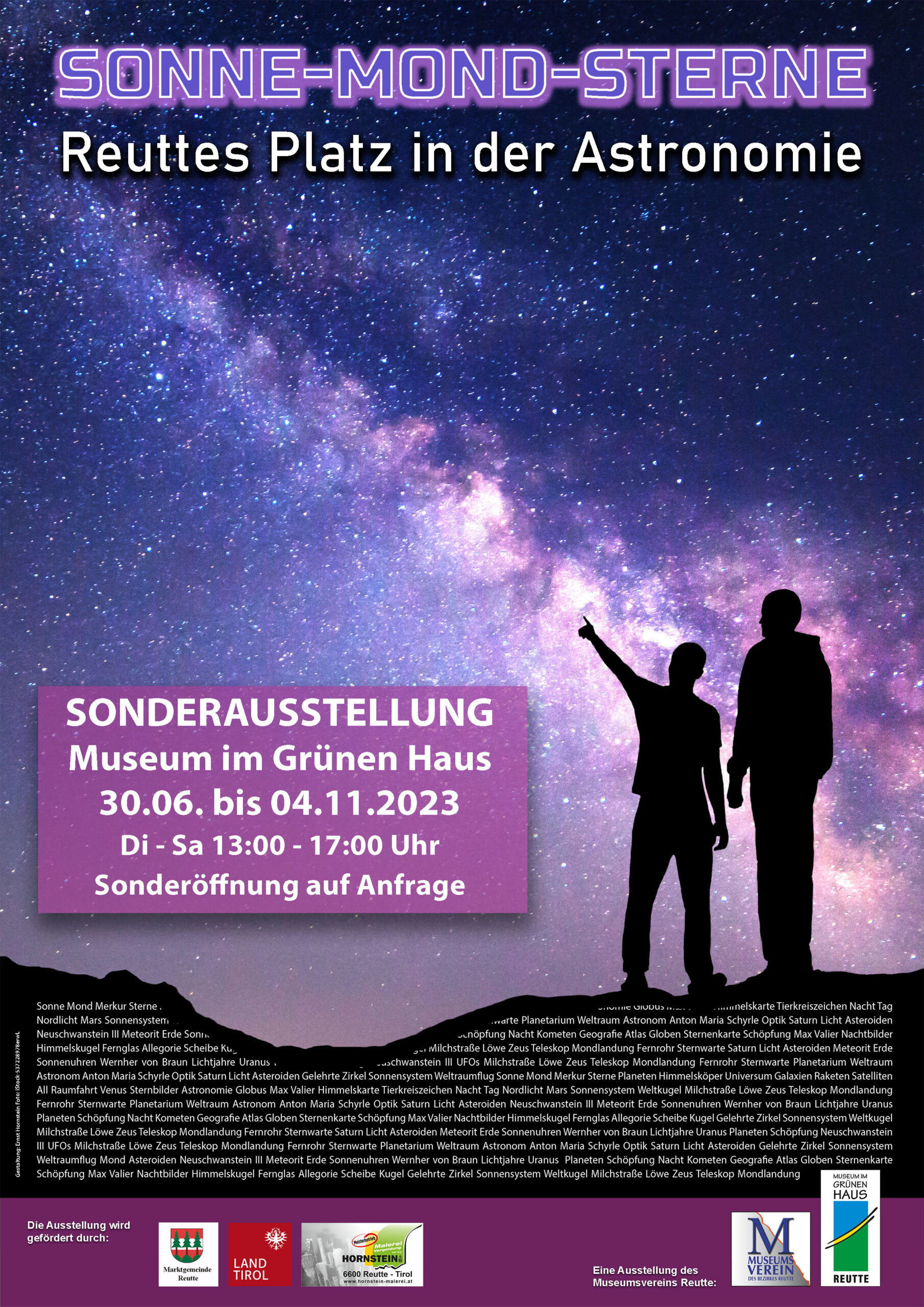 Plakat Sonderausstellung SONNE - MOND - STERNE